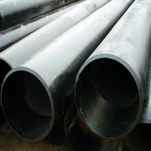 MS Black Pipe - Mild Steel, 8-24 Inch Diameter, 6-12 Meter Length | Round Shape, Black Coating for Enhanced Durability and Corrosion Resistance