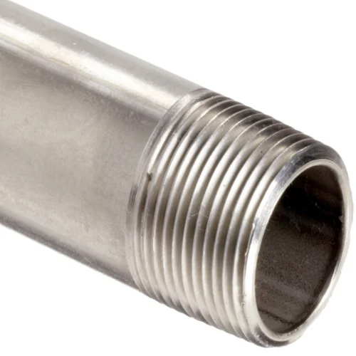 Threaded SS Pipe - Stainless Steel, 3 Meter Length, Outer Diameter 15-500 mm, Thickness 0.26-86 mm | Durable, Corrosion Resistant for High-Pressure Flows