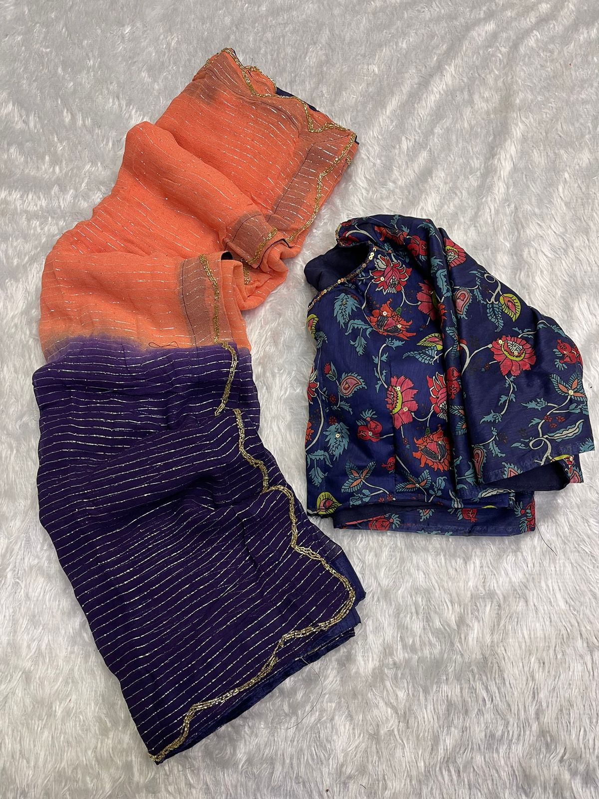 Pure Viscose Georgette Kalamkari Prints Saree