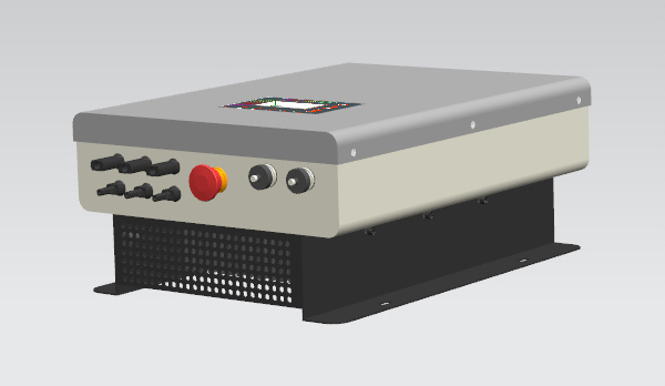 Grey 22kw Three Phase Solar Water Pump Inverter For Submersible Pump