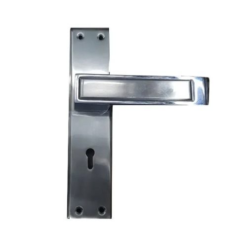 Silver Mortise Door Lock Handle