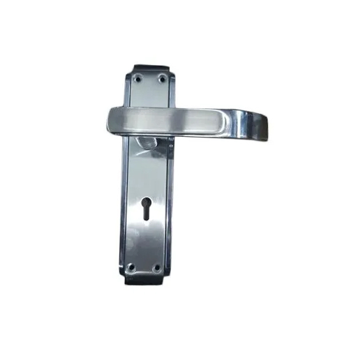 Silver Exterior Door Lock Handle