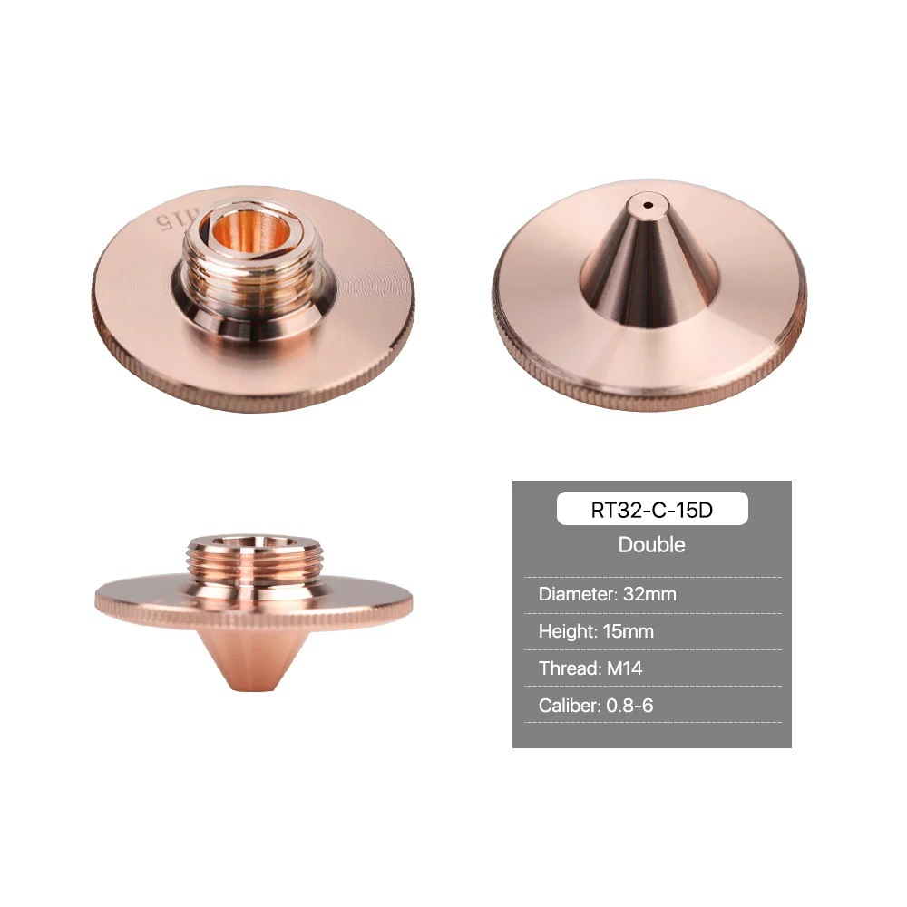 Raytools C Type Laser Cutting Nozzles - Metals Type: Copper