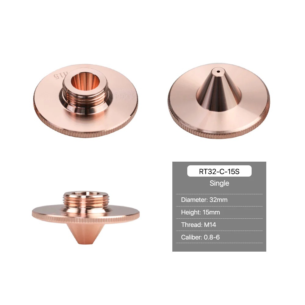 Raytools C Type Laser Cutting Nozzles - Metals Type: Copper