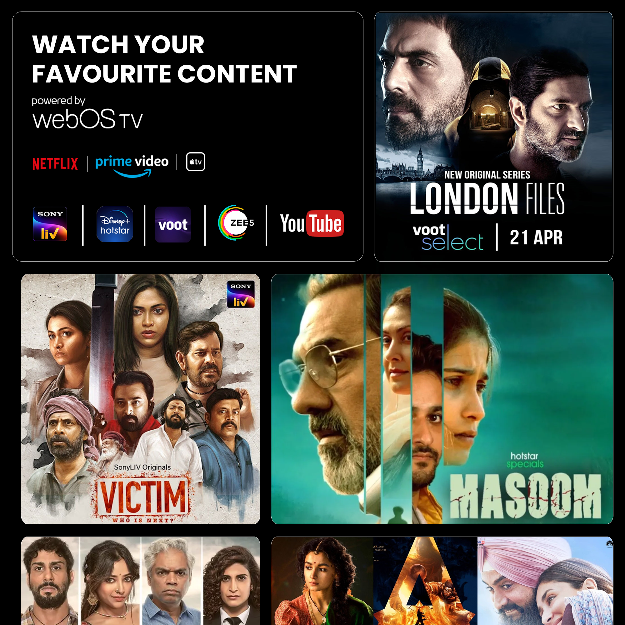 Dyanora 109 Cm (43 Inch) Ultra Hd (4k) Led Smart Webos Tv (Dy-ld43u0s) - Color: Black