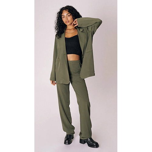 Olive & Different Colours Available Loose Fit Formal Suit