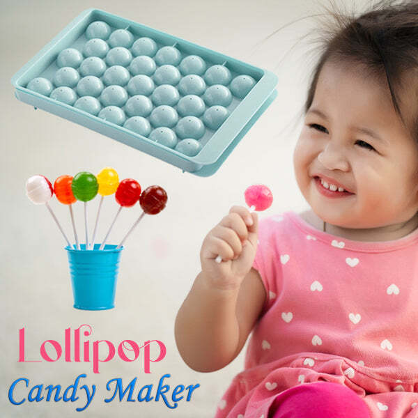 Plastic Bpa Free Reusable Lollipop Candy Maker (2486) - Plastic Material, 27x15x4 Cm Size, Multi-assorted Color | Ideal For Homemade Treats