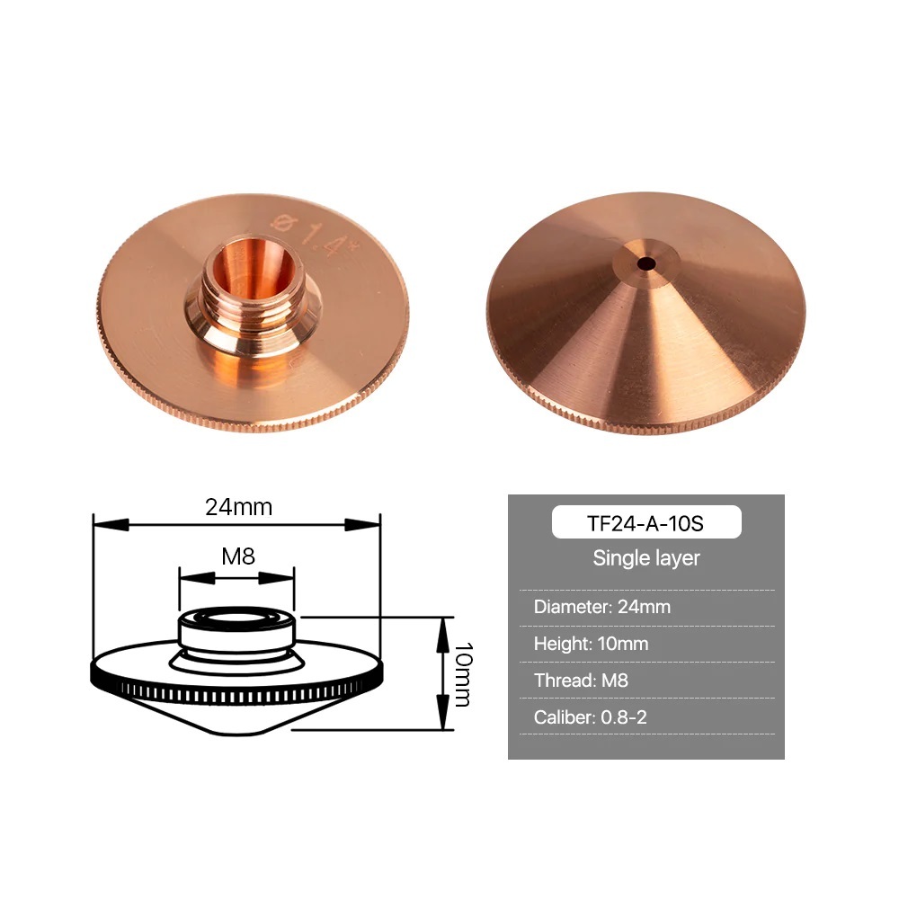 Trumpf A Type Single Layer Laser Cutting Nozzles - Material: Ss