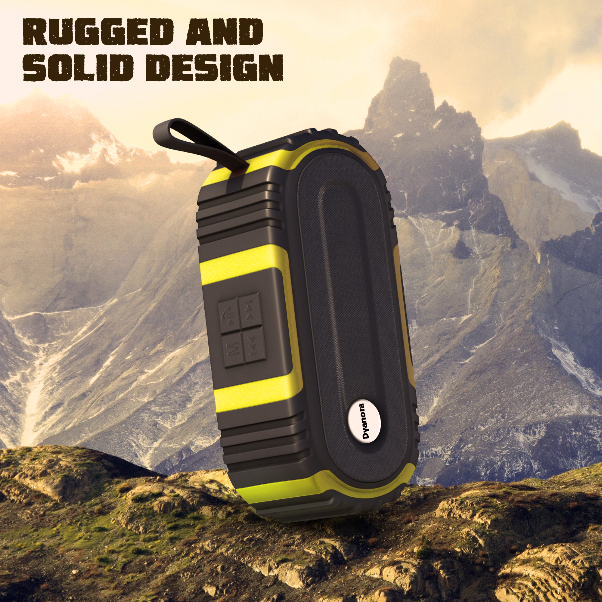 Dyanora Thunder 10 W Bluetooth Speaker (Dy-bt10-01-by) - Color: Black