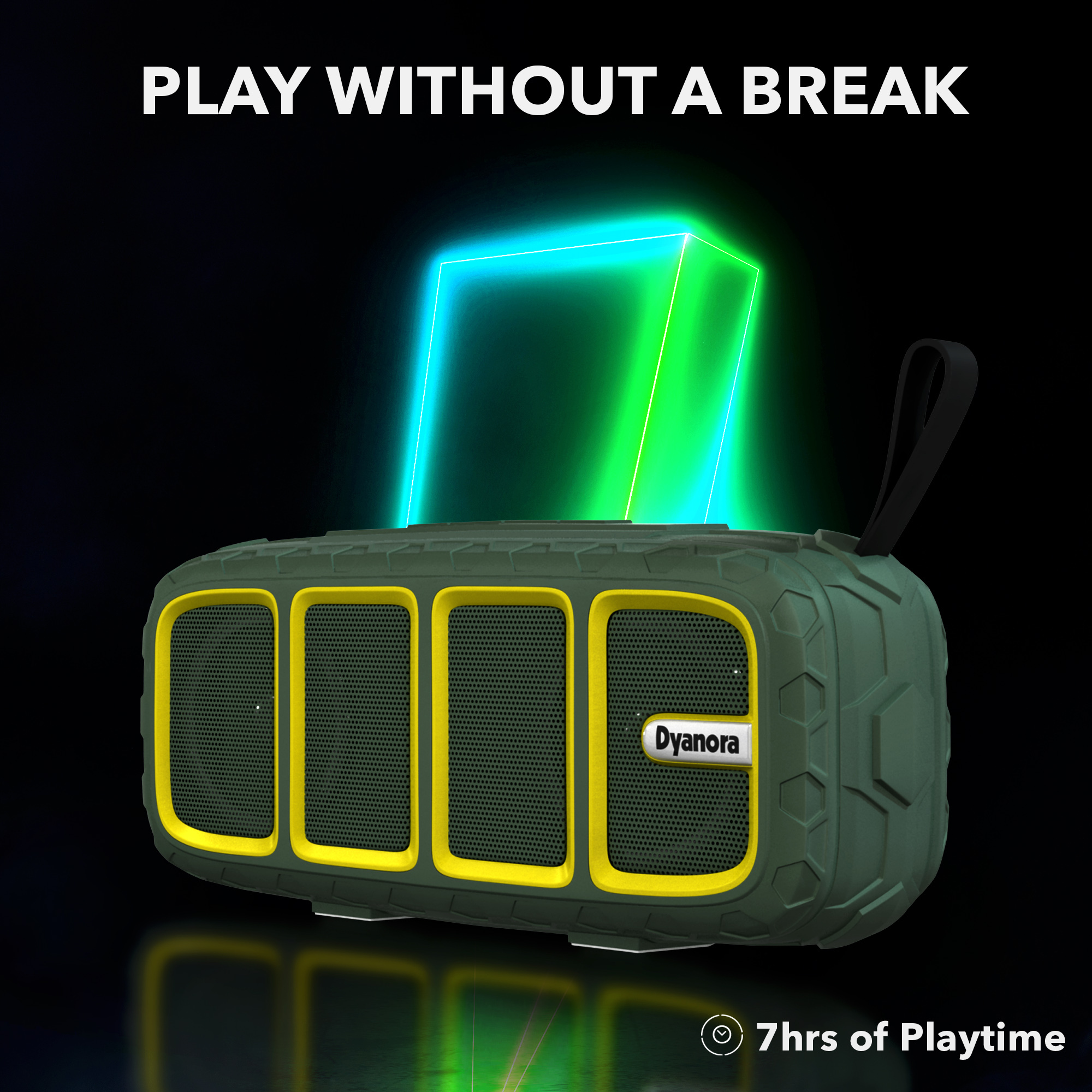 Dyanora Thunder 6 W Bluetooth Speaker (Dy-bt6-01-mg) - Usage: Home Theater
