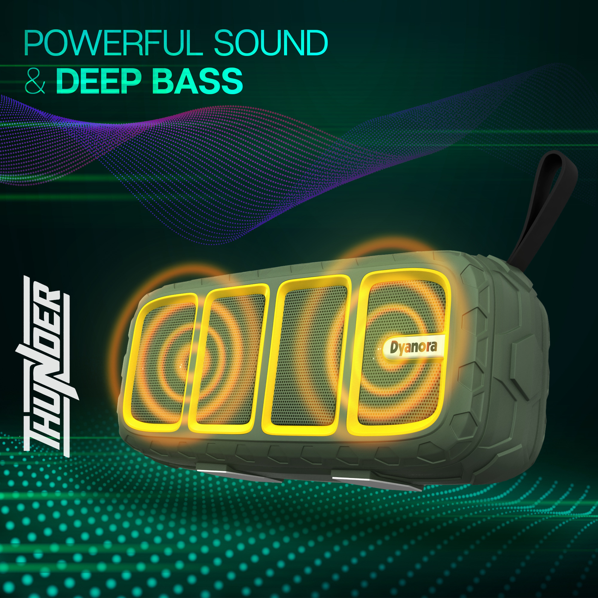 Dyanora Thunder 6 W Bluetooth Speaker (Dy-bt6-01-mg) - Usage: Home Theater