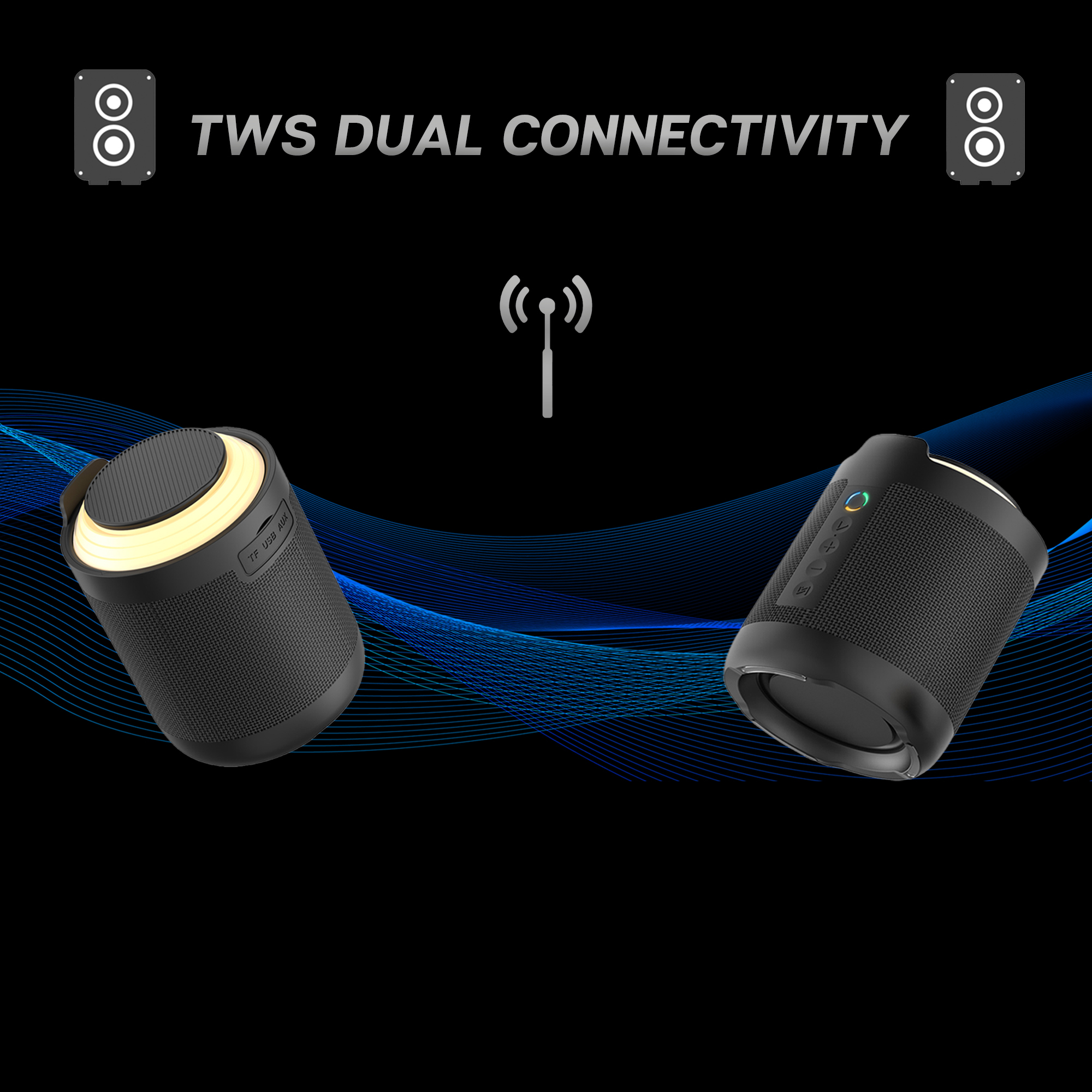 Dyanora Flash 10 W Bluetooth Speaker (Dy-bt10-02-bl) - Color: Black