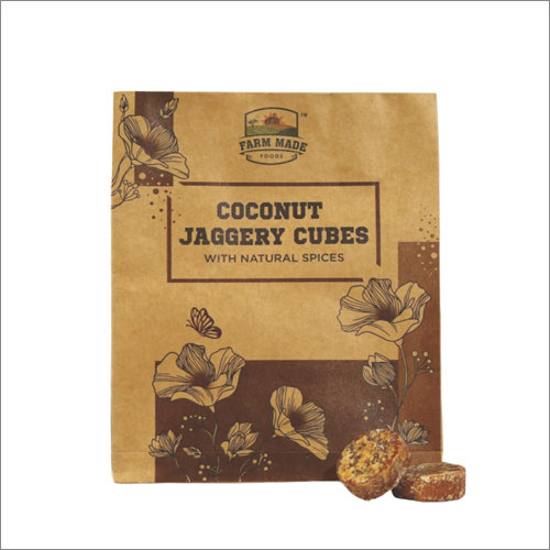 Natural Spices Coconut Jaggery Cubes - 100% Eggless, Available in Pieces, Sticks & Solid Shapes | Infused with Pure Coconut Goodness