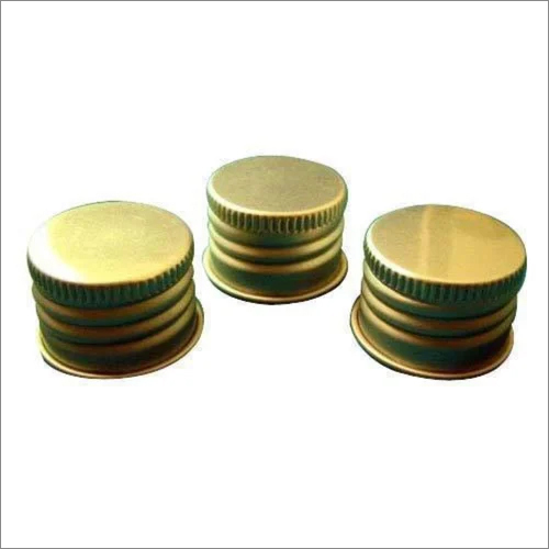 Aluminium Medicine Bottle Caps - Color: Golden