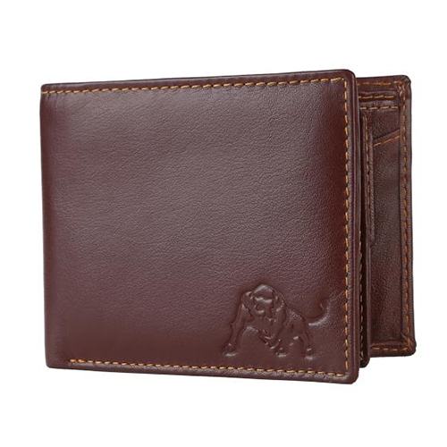 Mens Genuine Leather Wallet - Genuine Leather, Various Sizes Available | Folded Design, Sleek Plain Style