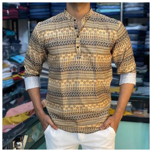Rayon Men Short Kurta