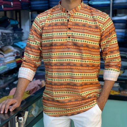 Rayon Men Short Kurta