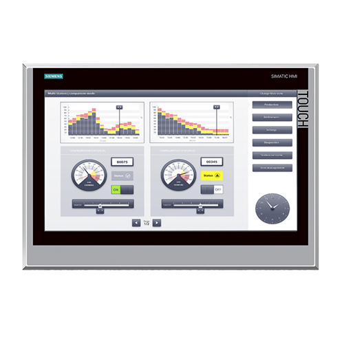 Simatic TP1900 Comfort Inox HMI - Stainless Steel, 19-Inch Touchscreen Display | High Protection Level, Advanced Remote Access and Data Logging Features