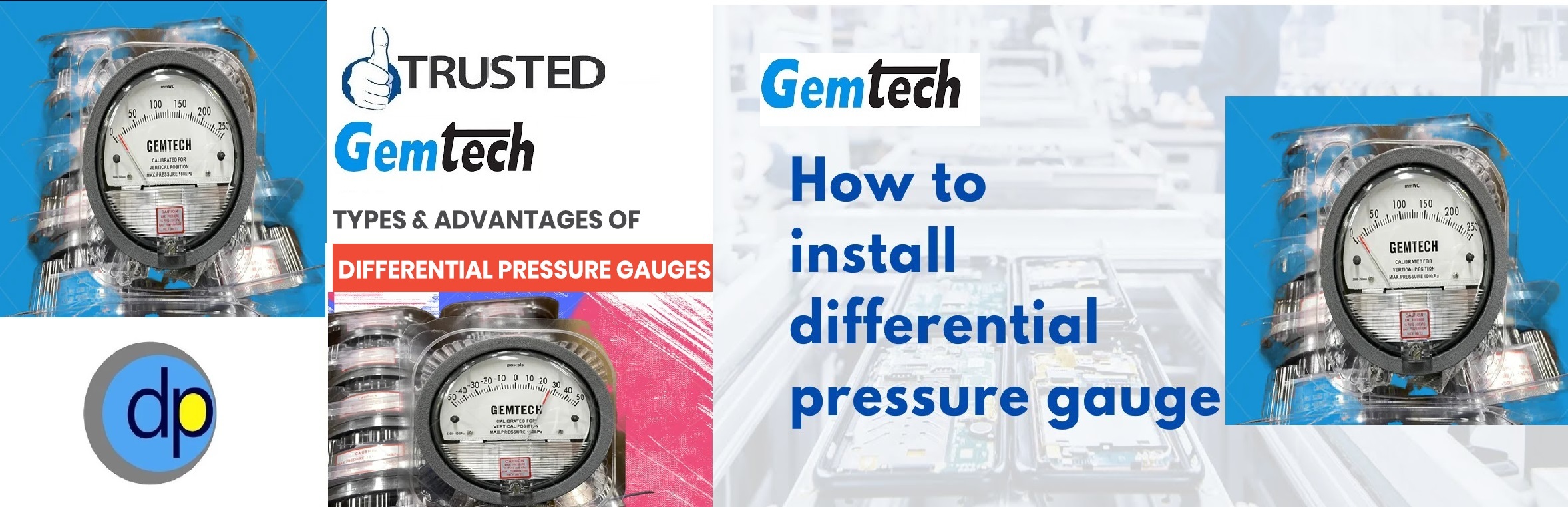Model G2300 -20mm Gemtech Differential Pressure Gauges Byrange 10-0-10 Mm Wc Accuracy: A 2% Of Full Scale (A 3% On A 0