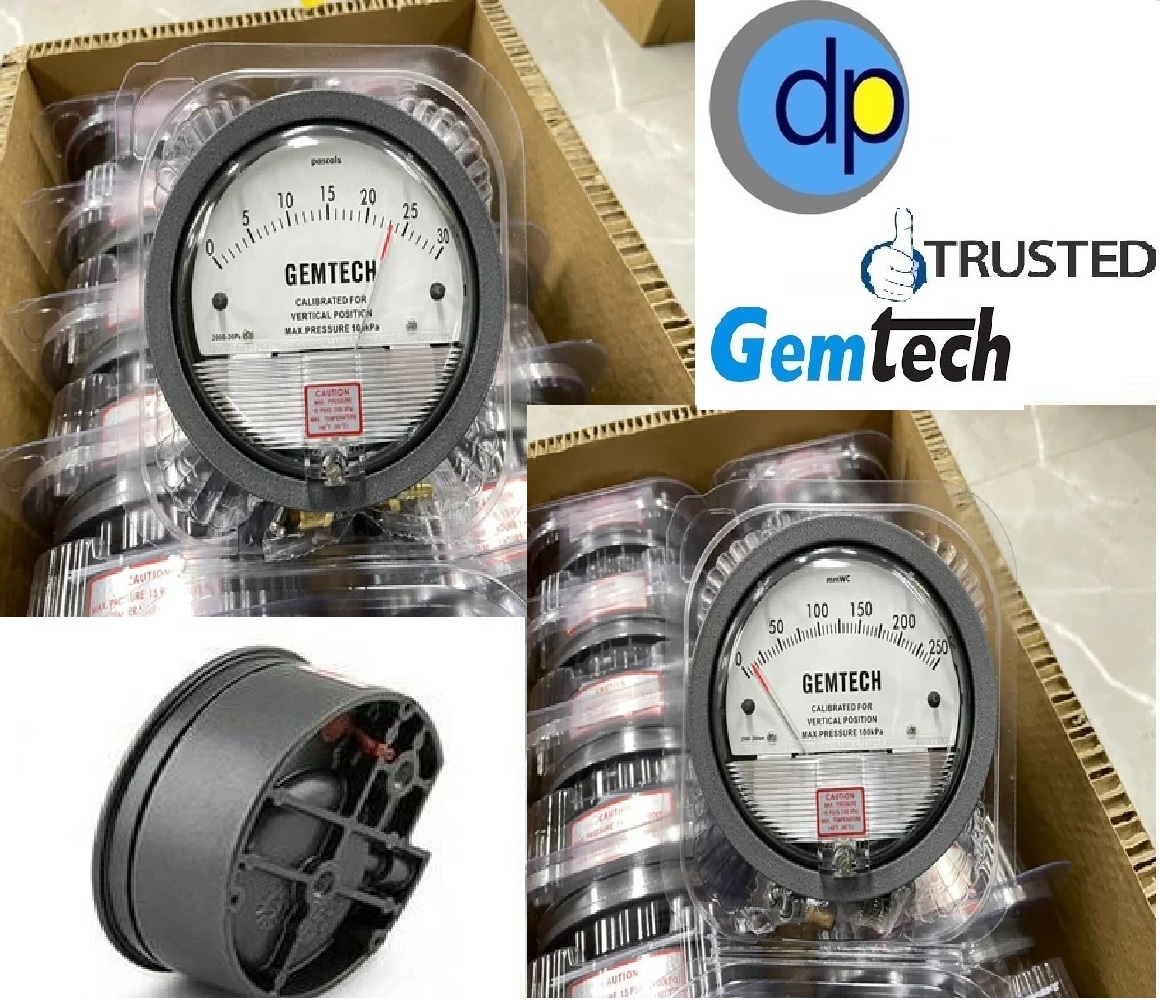 Model G2300 -20mm Gemtech Differential Pressure Gauges Byrange 10-0-10 Mm Wc Accuracy: A 2% Of Full Scale (A 3% On A 0