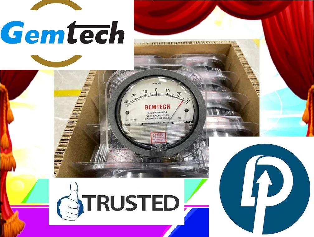 Model G2300 -20mm Gemtech Differential Pressure Gauges Byrange 10-0-10 Mm Wc Accuracy: A 2% Of Full Scale (A 3% On A 0