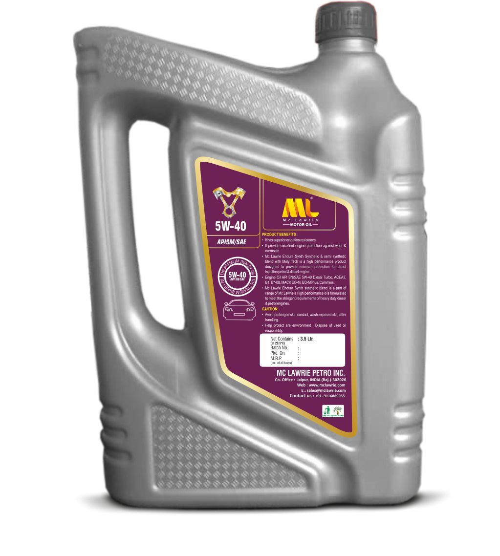 Car Engine Oil 3.5ltr (5w40)