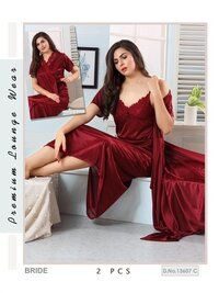 2 Pc Satin Nighty