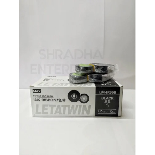 Lm Ir50b Max Letatwin Black Ink Ribbon For Use In: Printer