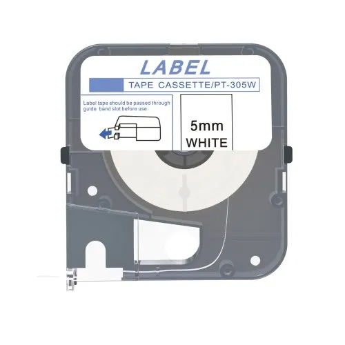 5 Mm Pt-305w Label Tape Cassette