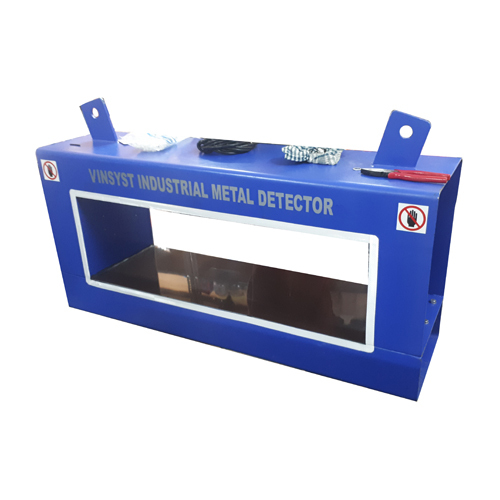 Industrial Solid Metal Detector - Stainless Steel, 220V Power Supply, 8 Meter Detection Range | Waterproof, Sound & Vibration Alarm, Control Panels Included