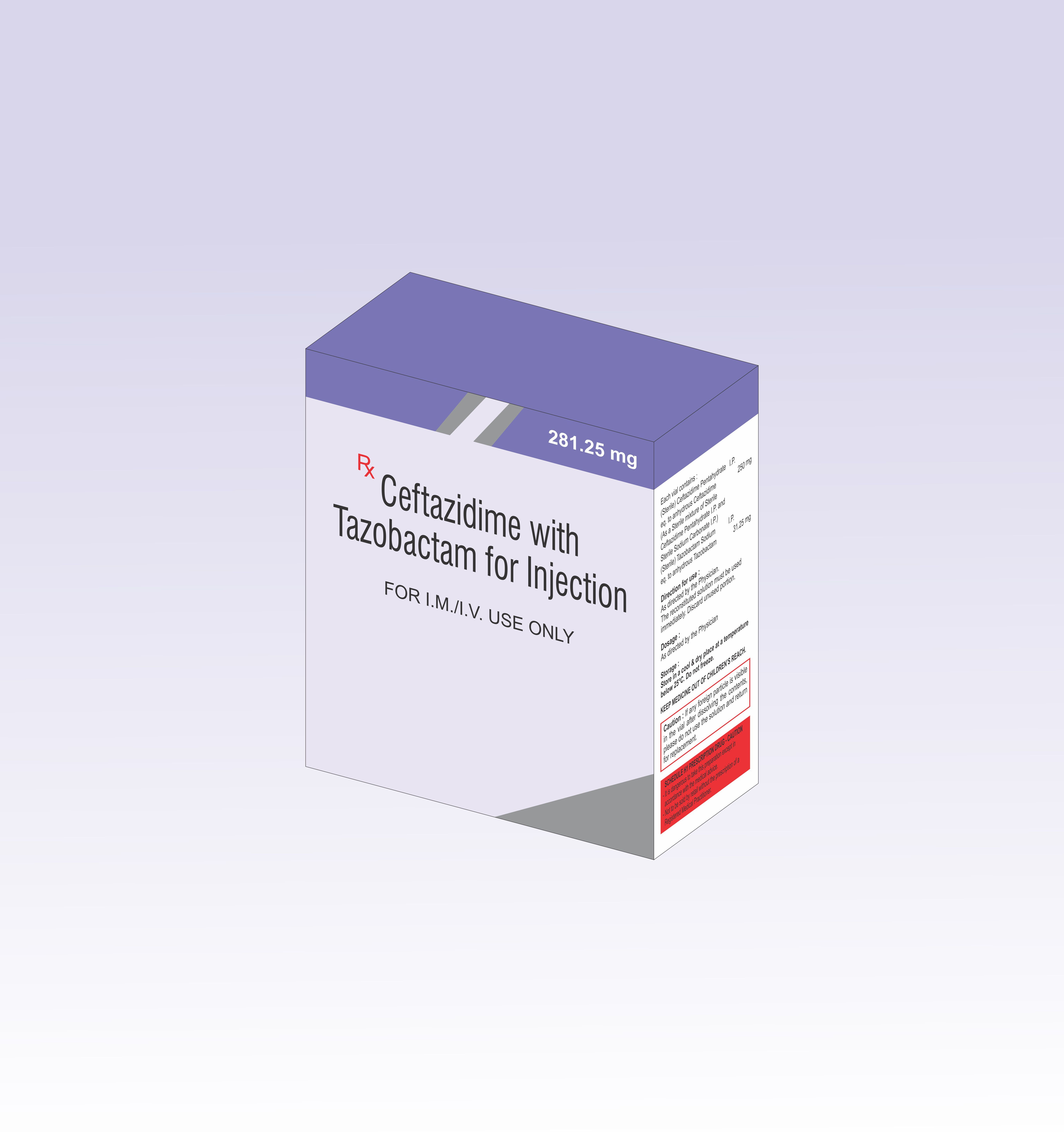 Powder Ceftazidime With Tazobactam Injection