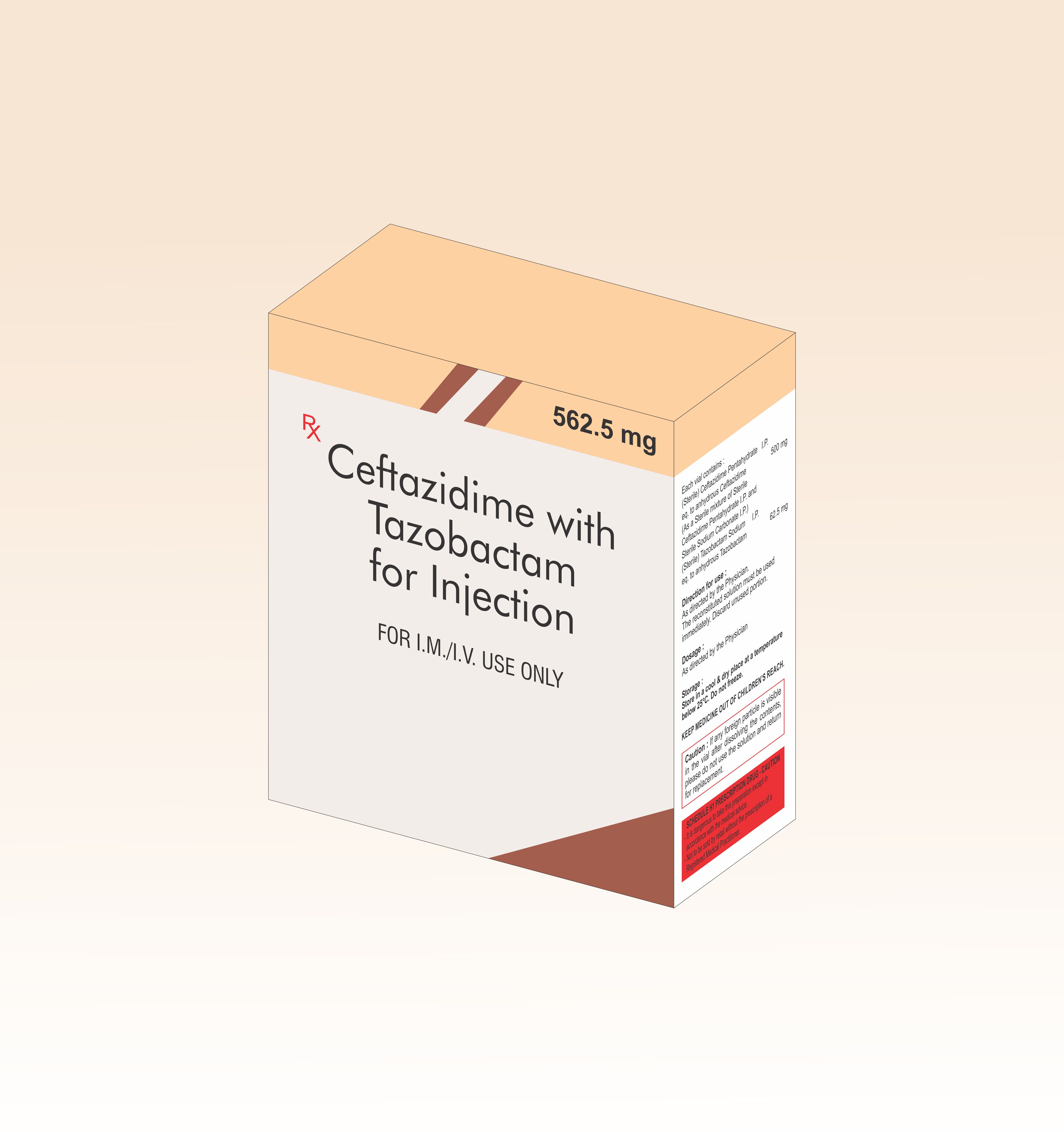 Powder Ceftazidime With Tazobactam Injection