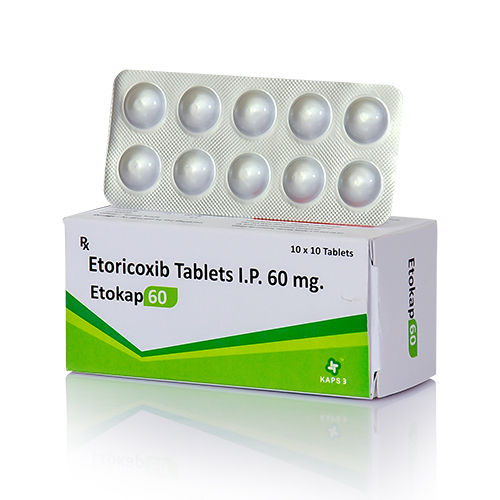 Etokap 60 Ingredients: Etoricoxib 60mg Tablets