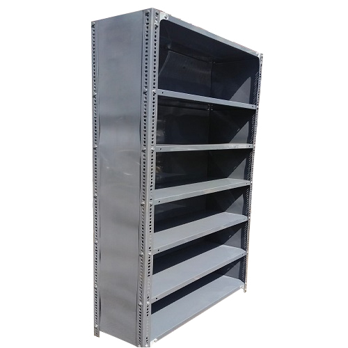 Ms Slotted Angle Cliding Sheet Rack - Galvanized Steel, Double Sided | High Quality Design For Optimal Storage Efficiency