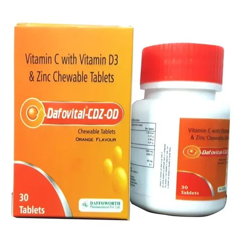 डैफोविटाल-सीडीजेड-ओडी जिंक चबाने योग्य गोलियां सामान्य दवाएं