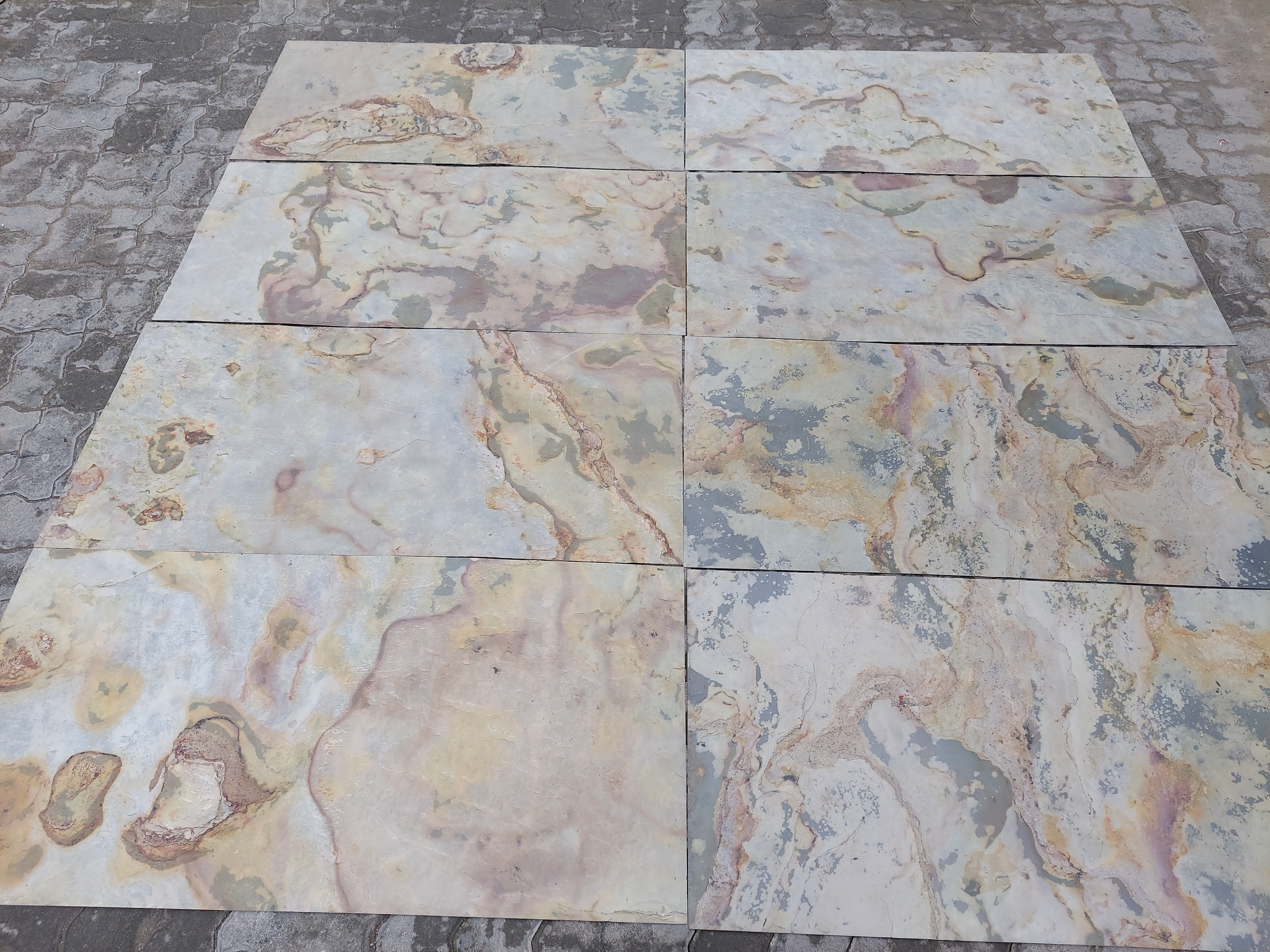 Slate Indian Autumn Flexible Stone Veneer Sheets - Size: 1220x610 Mm / 2440x1220 Mm