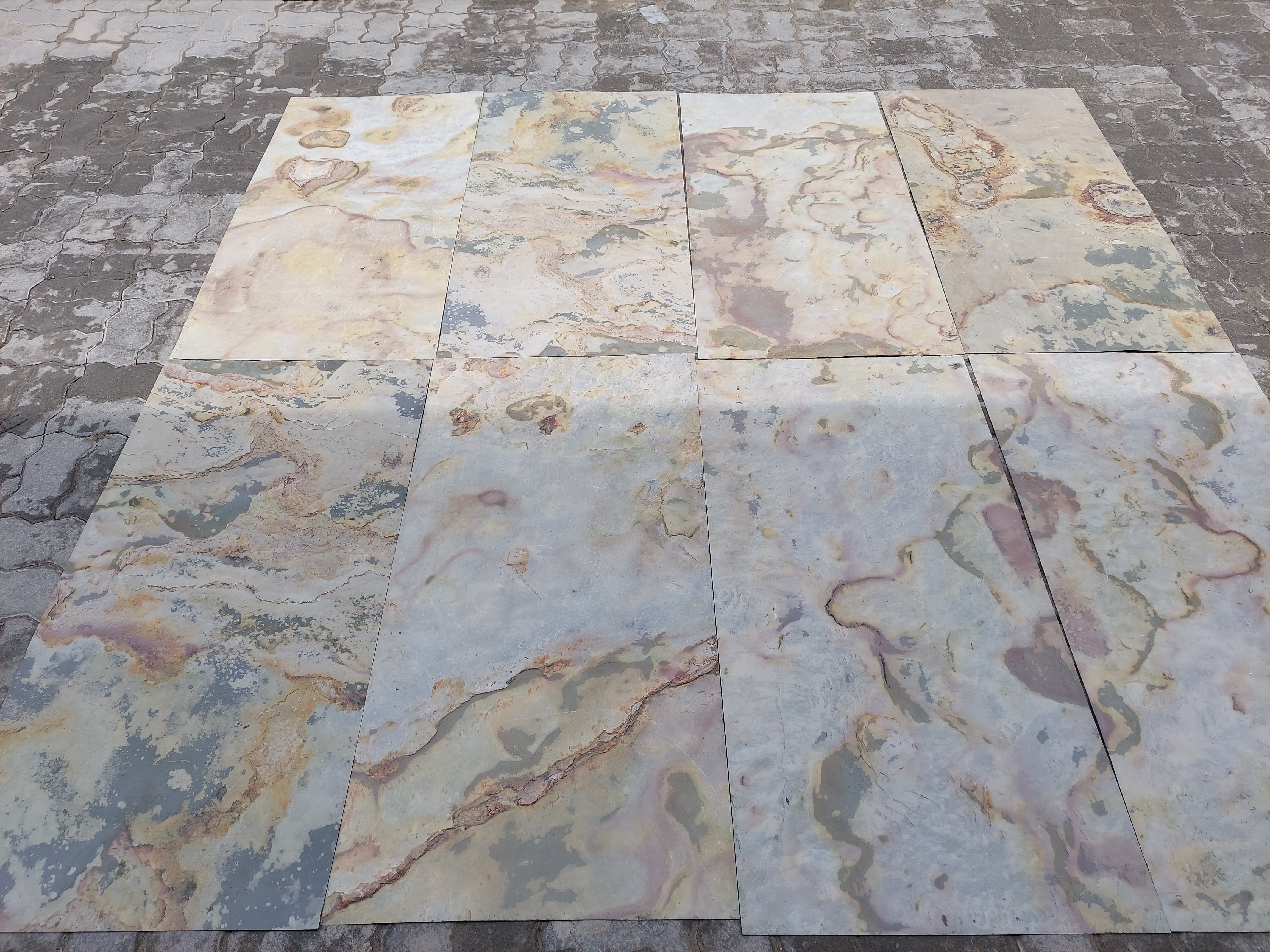 Slate Indian Autumn Flexible Stone Veneer Sheets - Size: 1220x610 Mm / 2440x1220 Mm