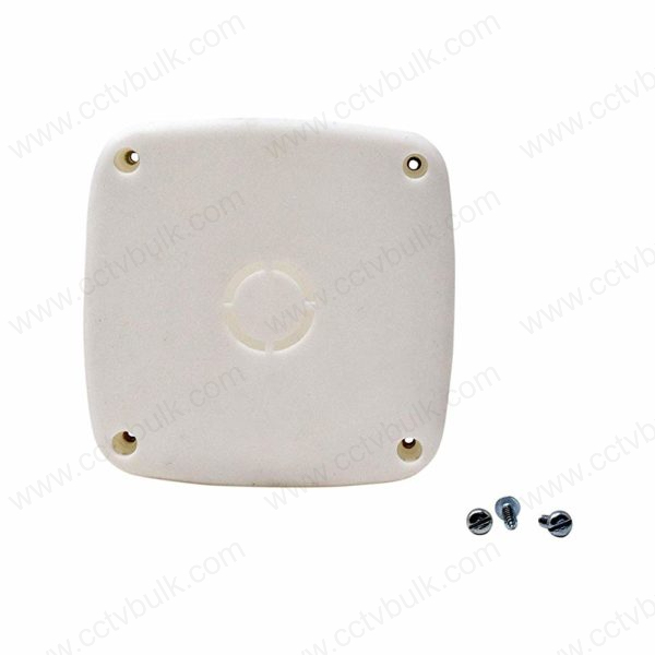 Cctv Junction Box 4 X 4 - Virgin Plastic, 4" X 4", White | Easy Drill-free Installation, Load Bearing Up To 2 Kg, Indoor/outdoor Use, Pack Of 20