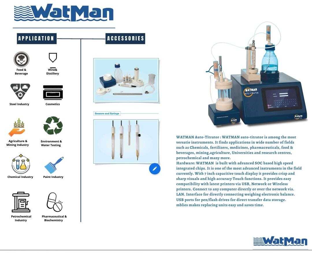 Blue Karl Fischer Potentiometric Titrator