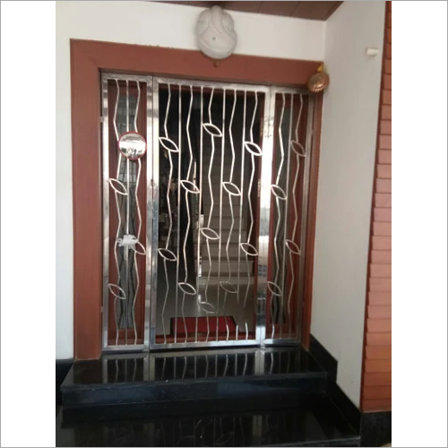  स्टेनलेस स्टील सेफ्टी डोर ग्रिल साइज़: कस्टमाइज़्ड 