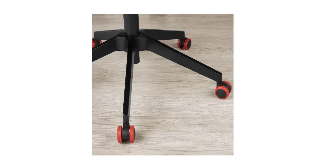 High Back Chair - Stainless Steel, 132cm Height X 54cm Width, Black Color | Synchronised Seat And Back Tilt, Rubber Coated Castors, Easy To Install, Eco-friendly, Stackable, One Year Warranty