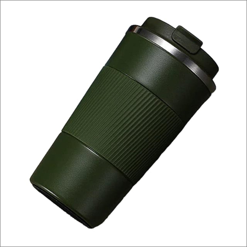 Jovial Mug - Stainless Steel, 500ml | Matte Finish, Double Walled Insulation, Bpa Free Lid, Sweat Free Body, Ergonomic Rubberized Grip, 6 Hour Temperature Retention