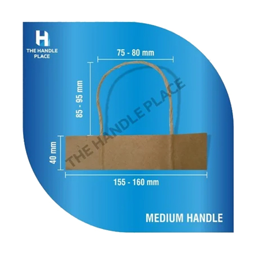 Brown Twisted Paper Handle Size: Different Available