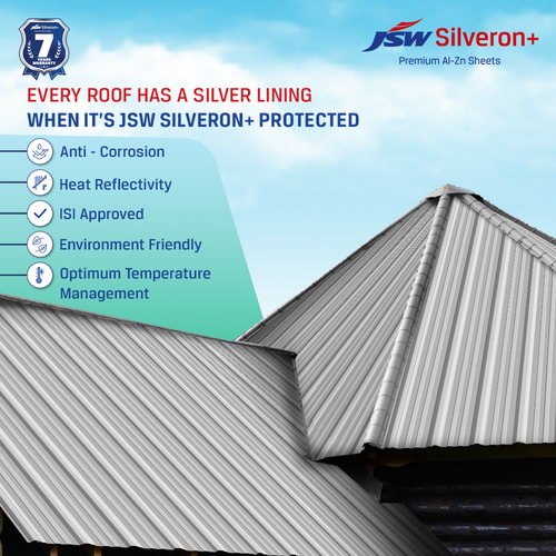 जेएसडब्ल्यू सिल्वरन प्लस बेयर गैलवेल्यूम बीजीएल शीट्स