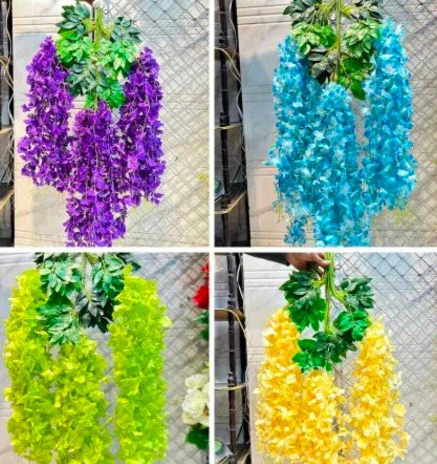 Artificial Wisteria Flower - Color: All Color
