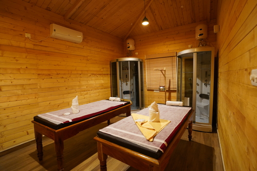 Ceramic Tiles Or Wood Wooden Cabins For Spa
