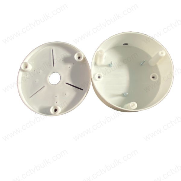 Cctv Junction Box - Pp Virgin Plastic, 4.25 X 4.25 Inch, White | Unbreakable, Drill-free Easy Installation, Load Bearing 2 Kg, Indoor/outdoor Use