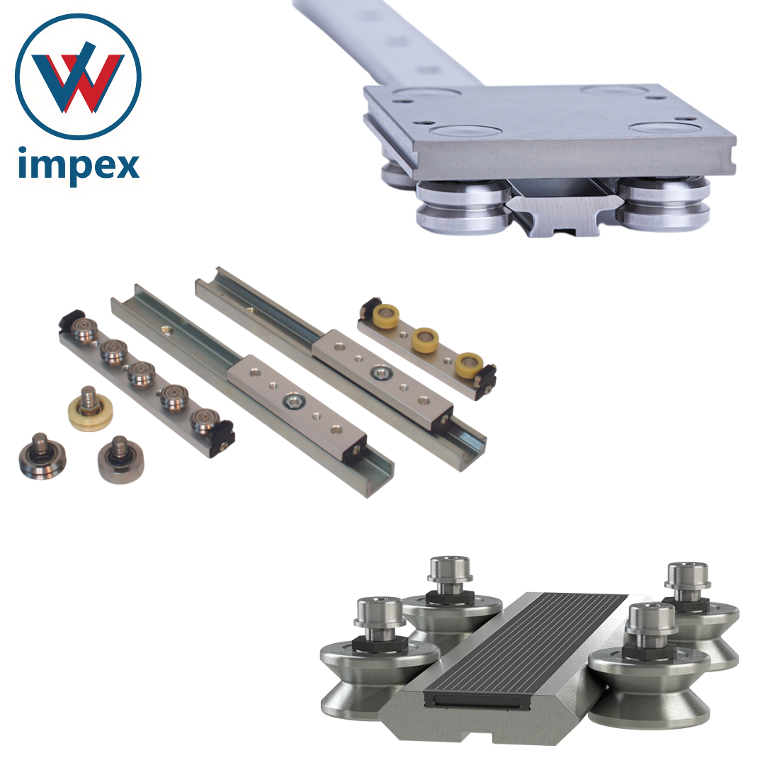 Hepco Linear Actuator System - Stainless Steel, White - Precision Track For Food & Medical Applications