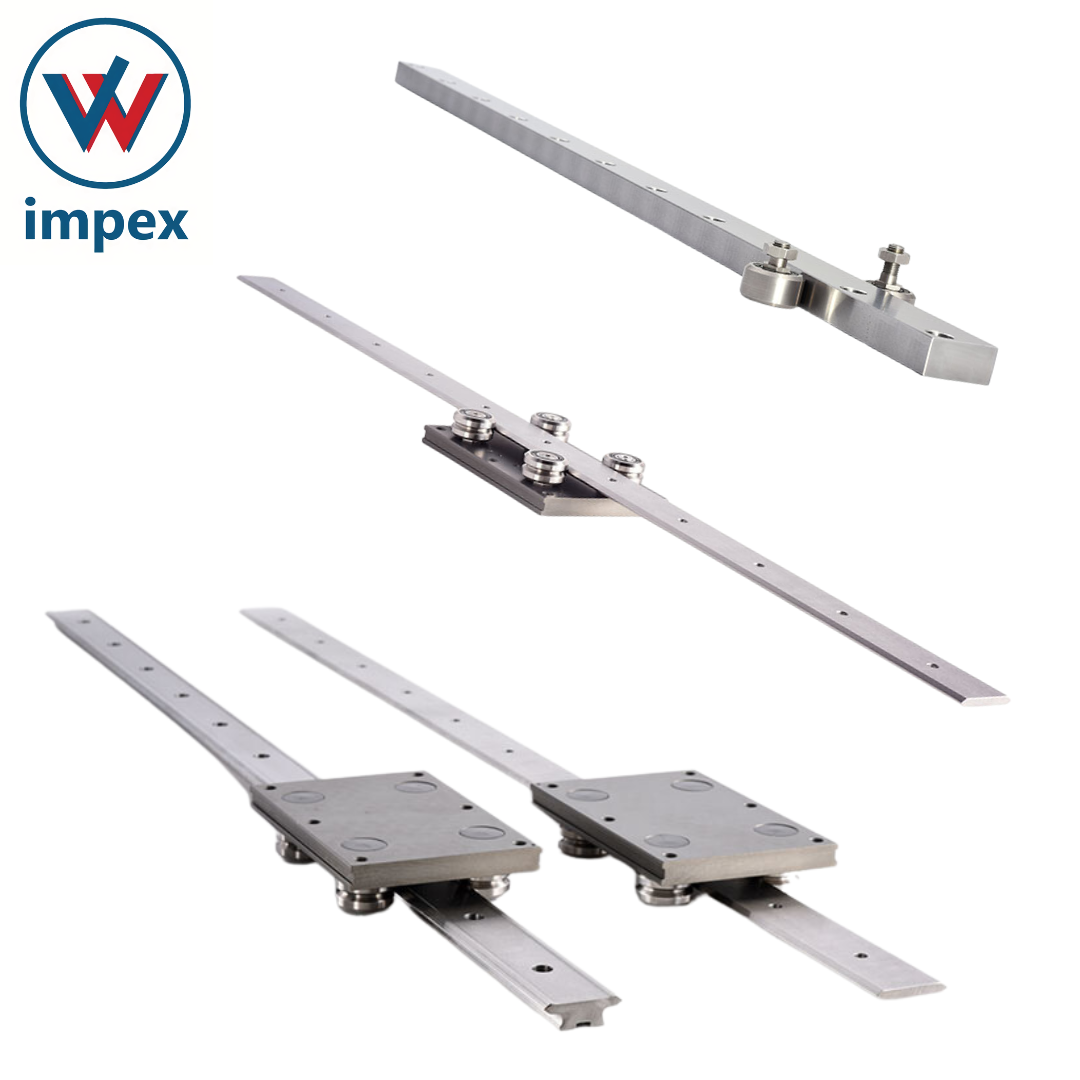 Hepco Linear Actuator System - Stainless Steel, White - Precision Track For Food & Medical Applications