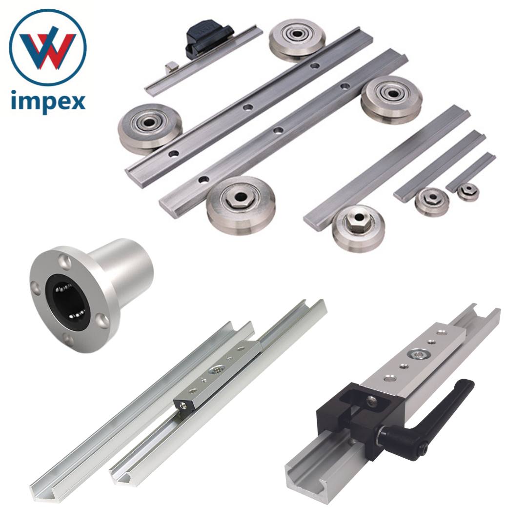 Hepco Linear Actuator System - Stainless Steel, White - Precision Track For Food & Medical Applications